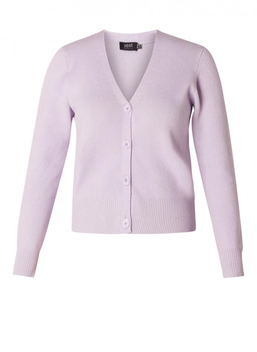 Gilet lilac grande taille Yalou - Giulia Collection Coutances