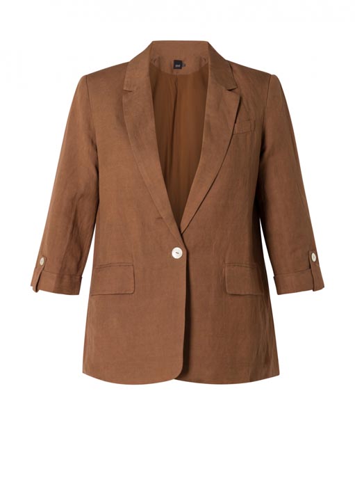 Blazer marron grande taille Hermien - Giulia Collection Coutances