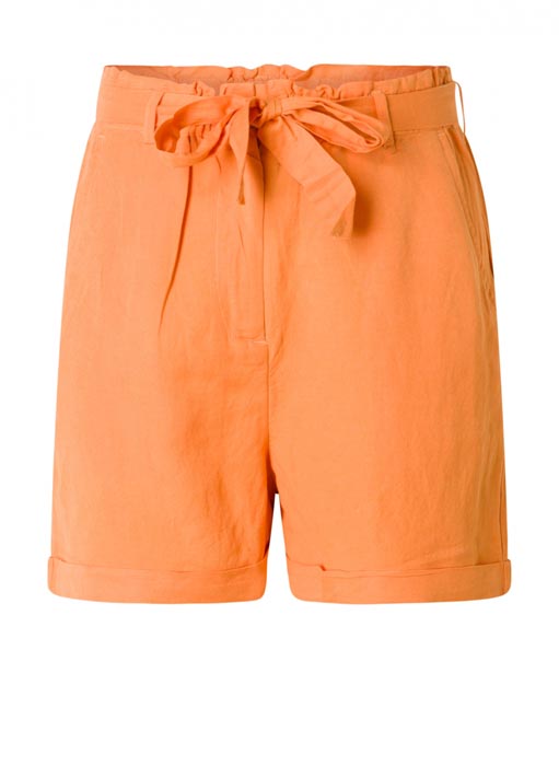 Short orange grande taille Zahara vue face - Giulia Collection Coutances