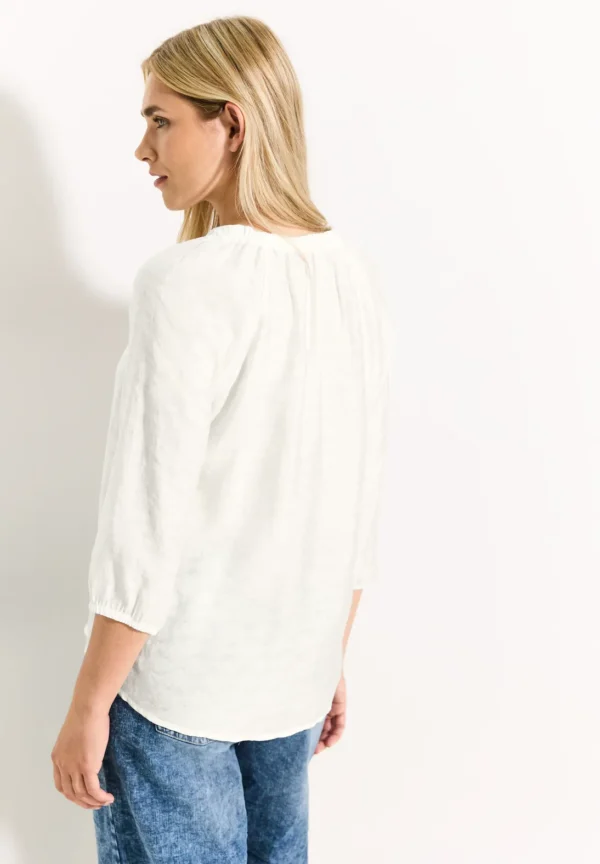 Blouse blanche grande taille Camille vue dos - Giulia Collection Coutances