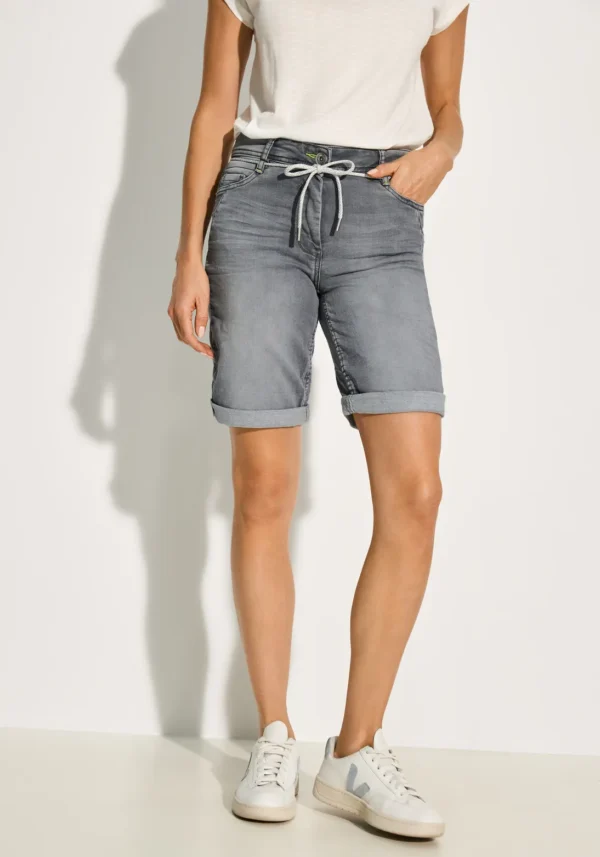 Short gris grande taille Ama vue face - GIulia Collection Coutances