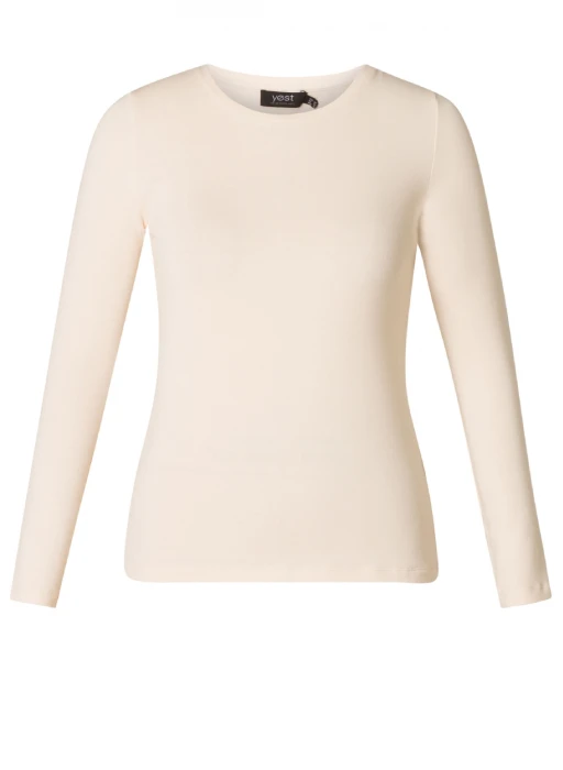 Tee-shirt beige grande taille Oechje vue face - Giulia Collection Coutances