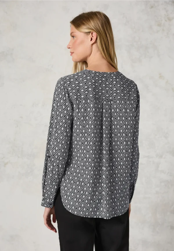 Blouse grise grande taille Eliora vue dos - Giulia Collection Coutances